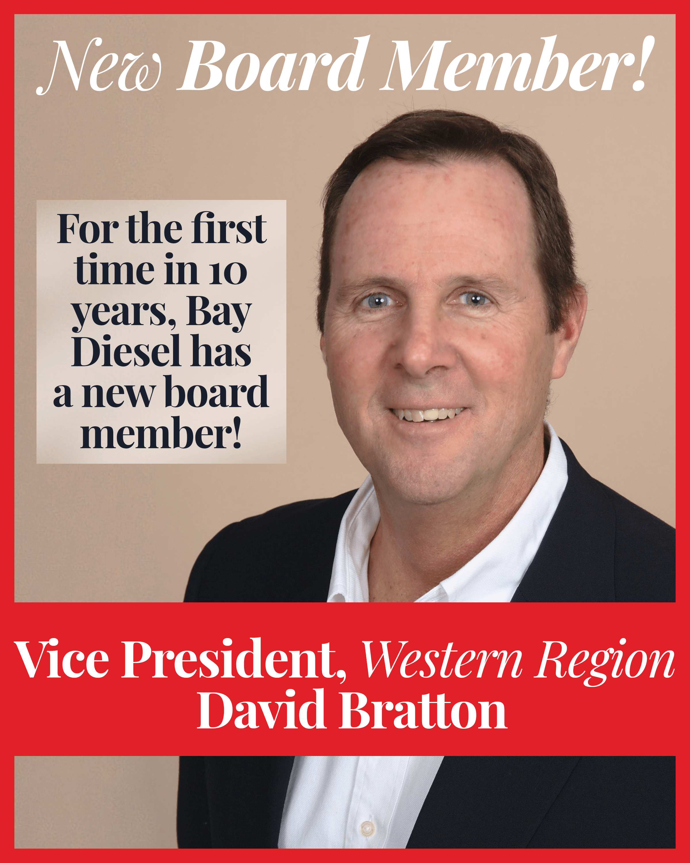 David Bratton New board member