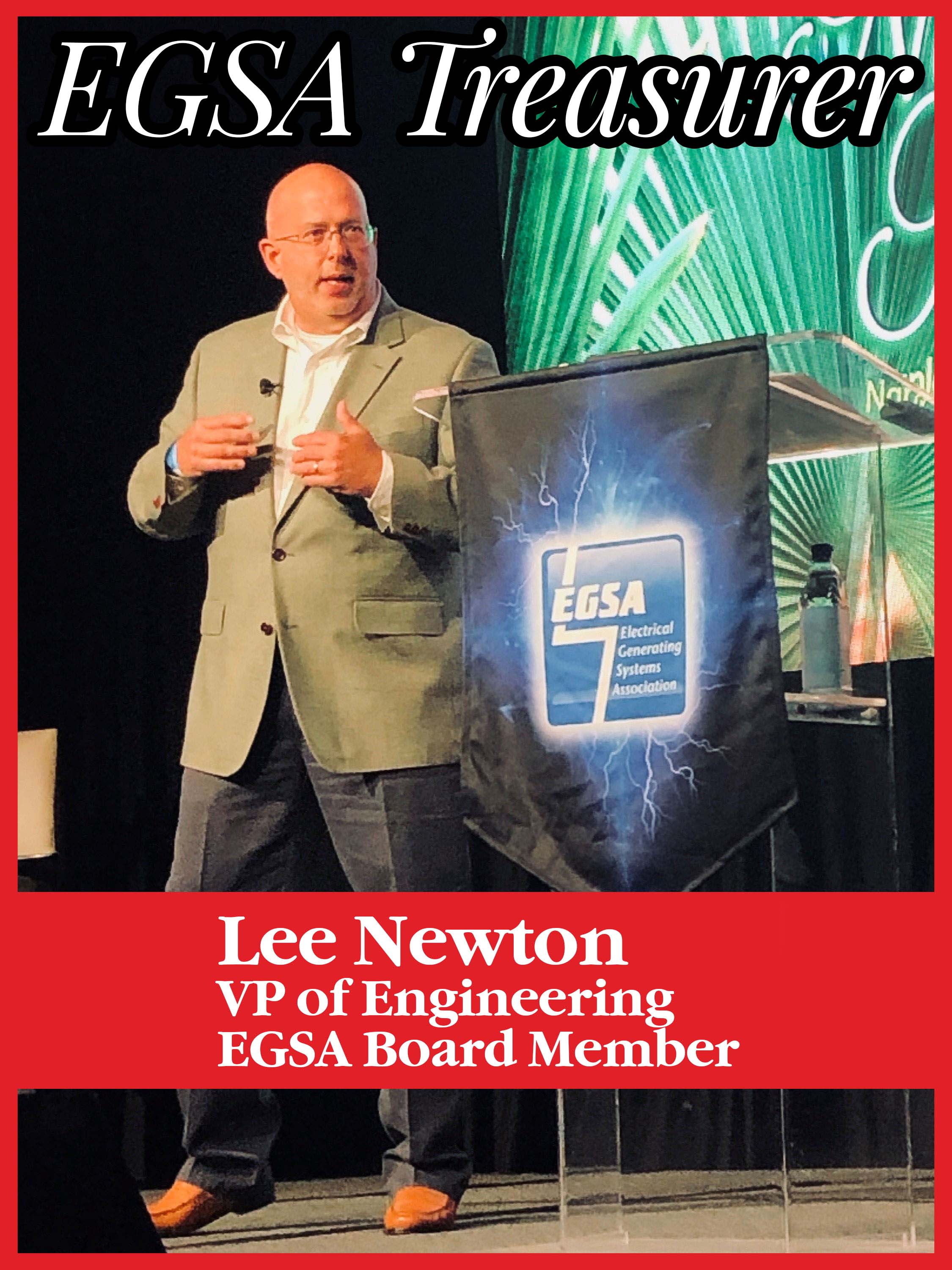 VP Lee Newton, EGSA Treasurer!